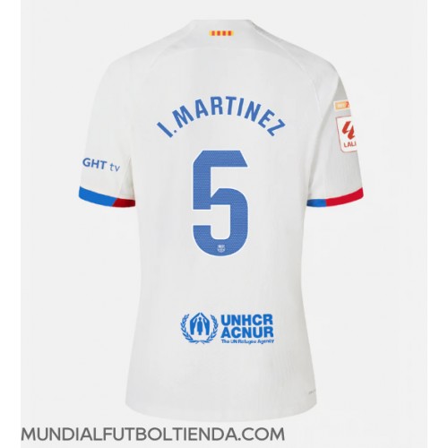 Camiseta Barcelona Inigo Martinez #5 Segunda Equipación Replica 2023-24 mangas cortas
